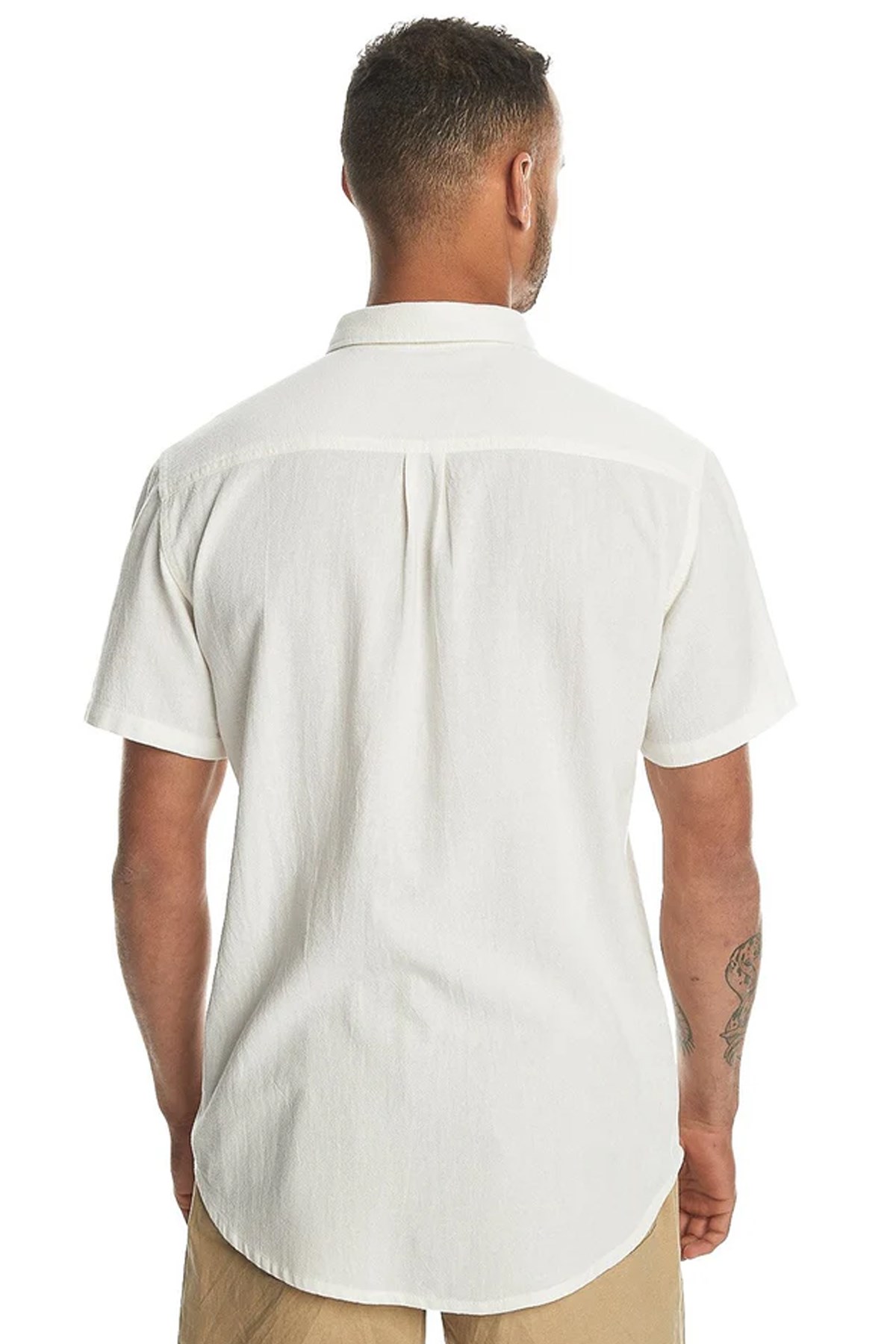 Quiksilver Time Box Erkek Gömlek EQYWT04558-WBK0 Beyaz