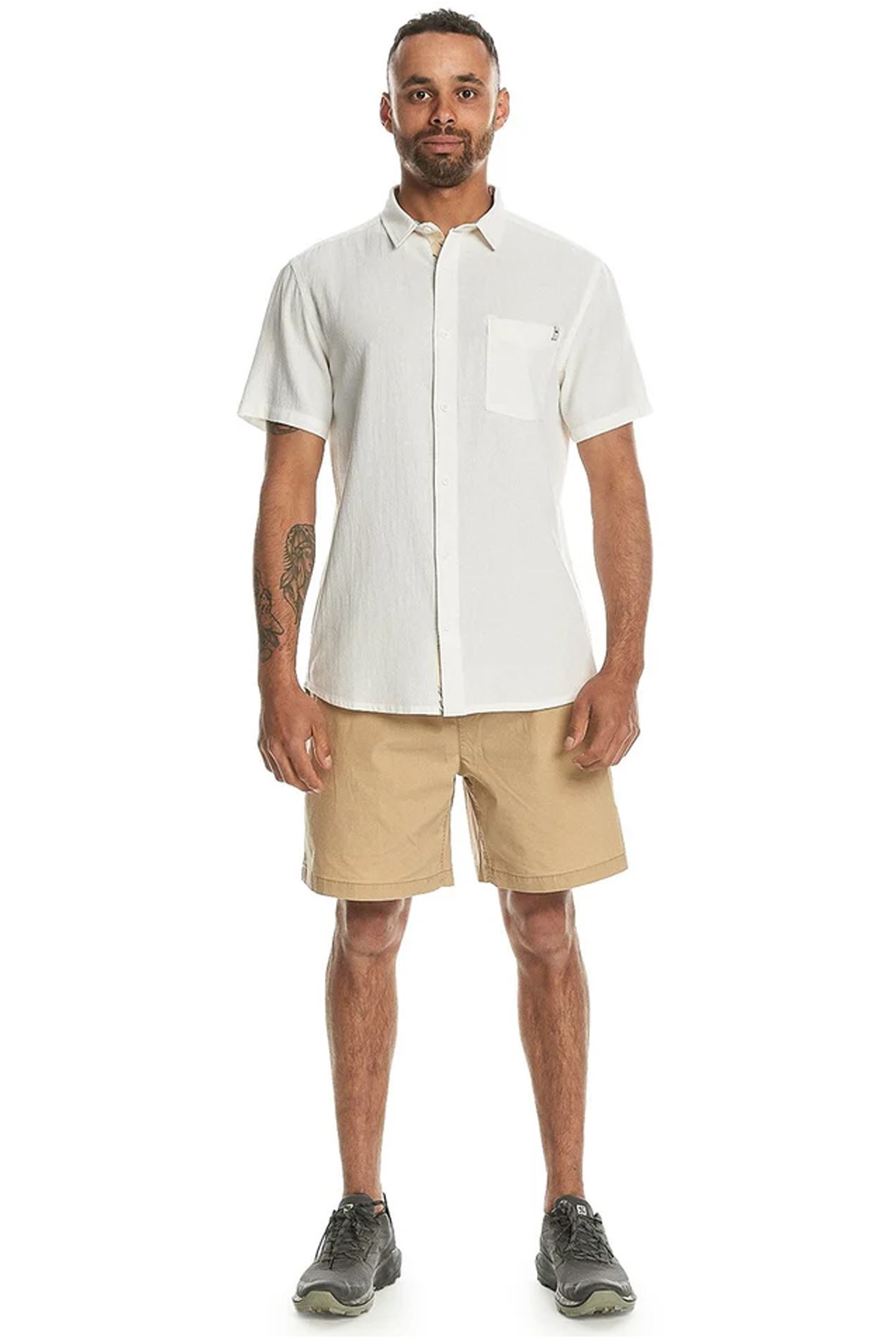 Quiksilver Time Box Erkek Gömlek EQYWT04558-WBK0 Beyaz