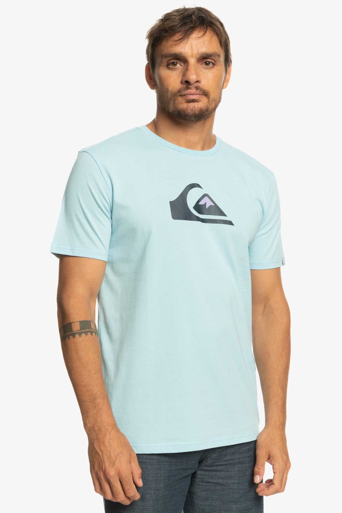 Quiksilver Complogo Erkek Tişört EQYZT06534-BGC0 Mavi