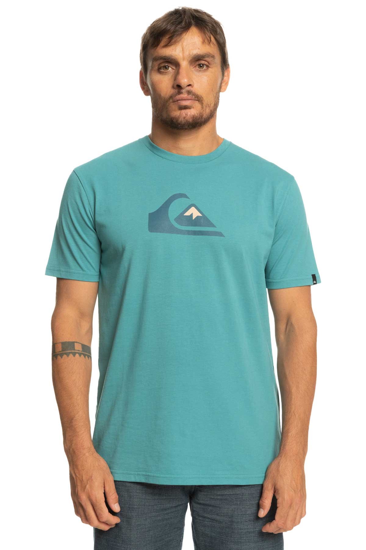 Quiksilver Complogo Erkek Tişört EQYZT06534-BLZ0 Mavi