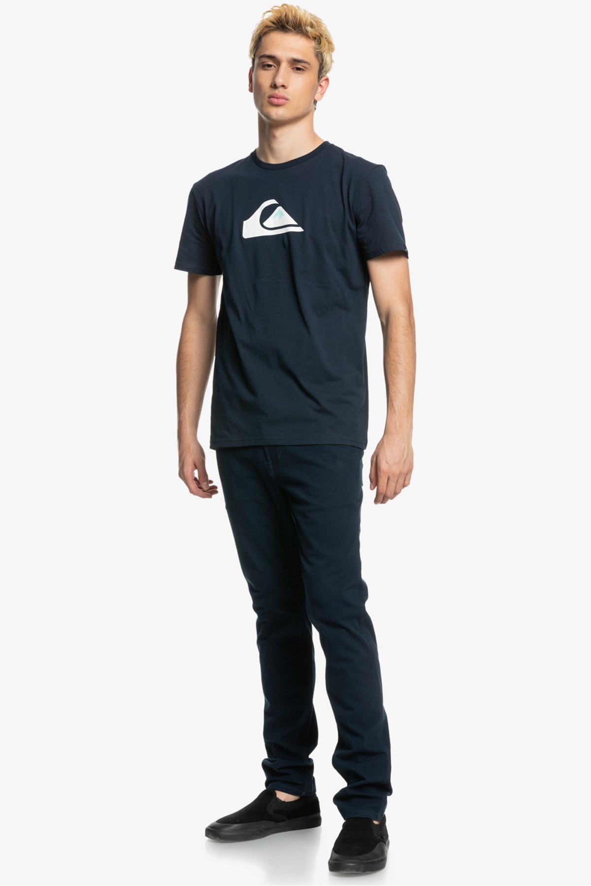 Quiksilver Comp Logo Erkek Tişört EQYZT06534 Lacivert