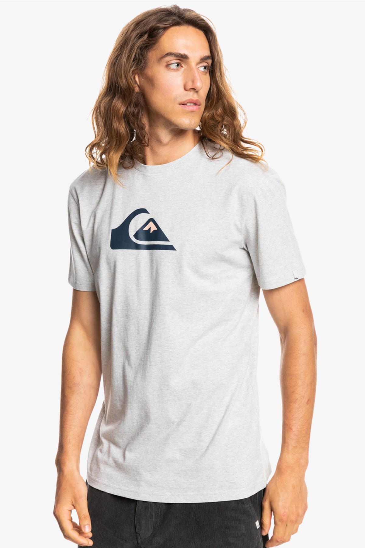 Quiksilver Comp Logo Erkek Tişört EQYZT06534 Gri