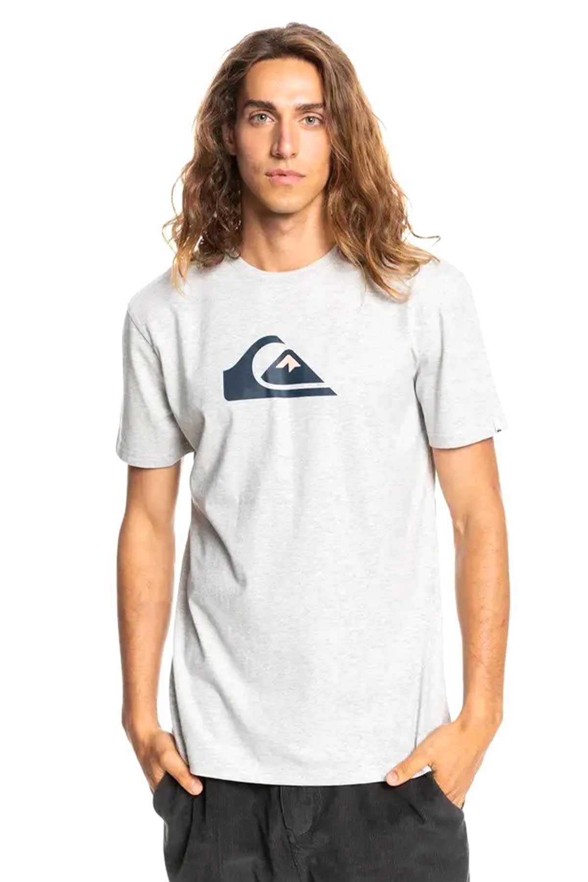 Quiksilver Comp Logo Erkek Tişört EQYZT06534 Gri