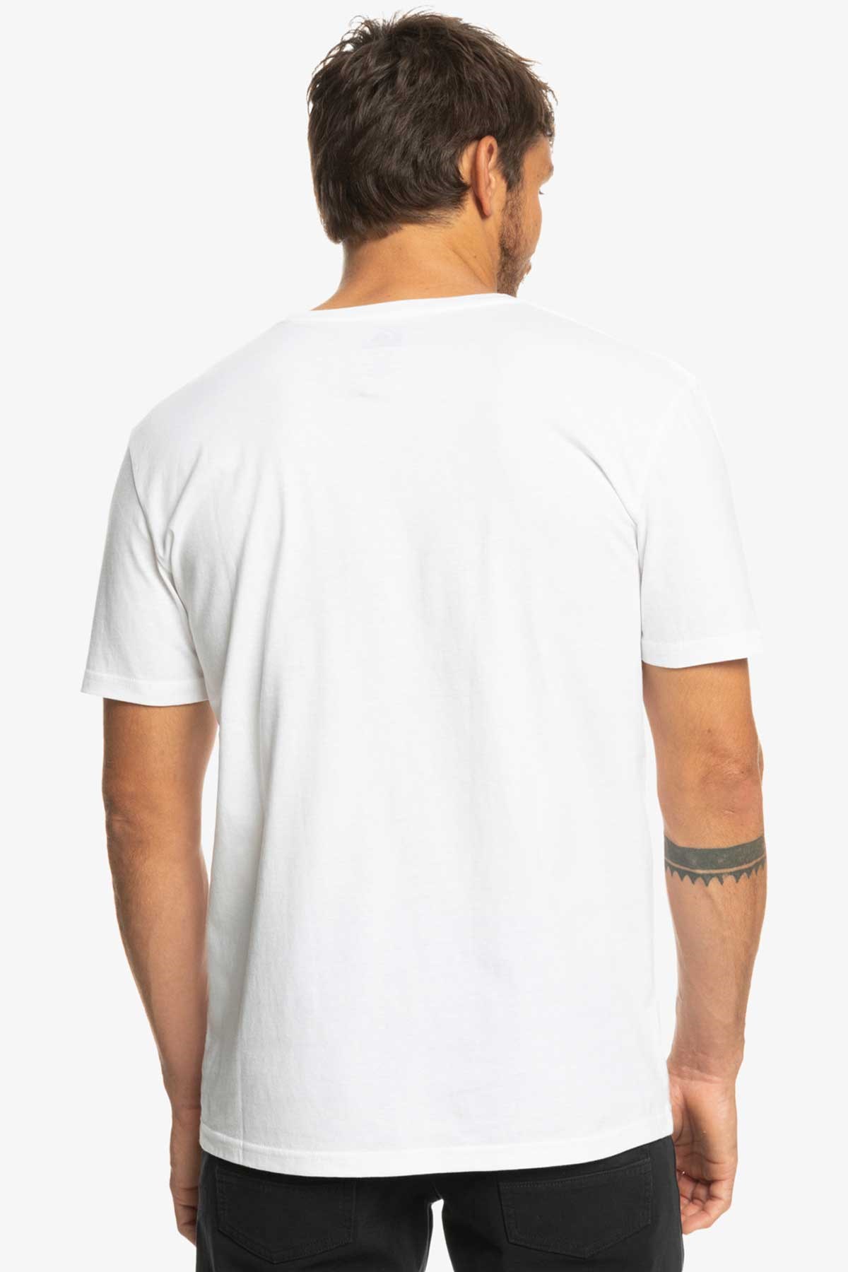 Quiksilver Complogo Erkek Tişört EQYZT06534-WBB0 Beyaz