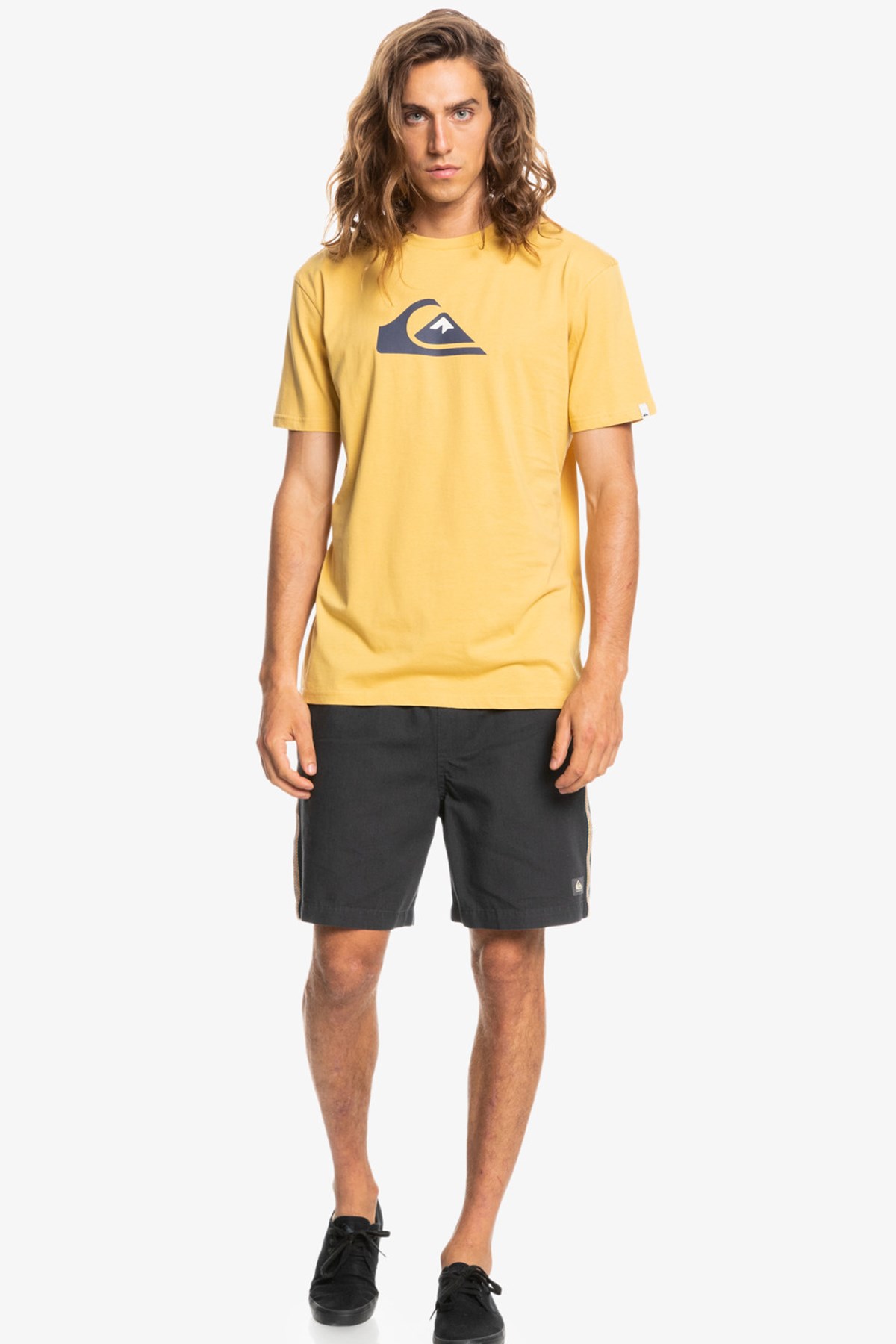 Quiksilver Comp Logo Erkek Tişört EQYZT06534 Gri