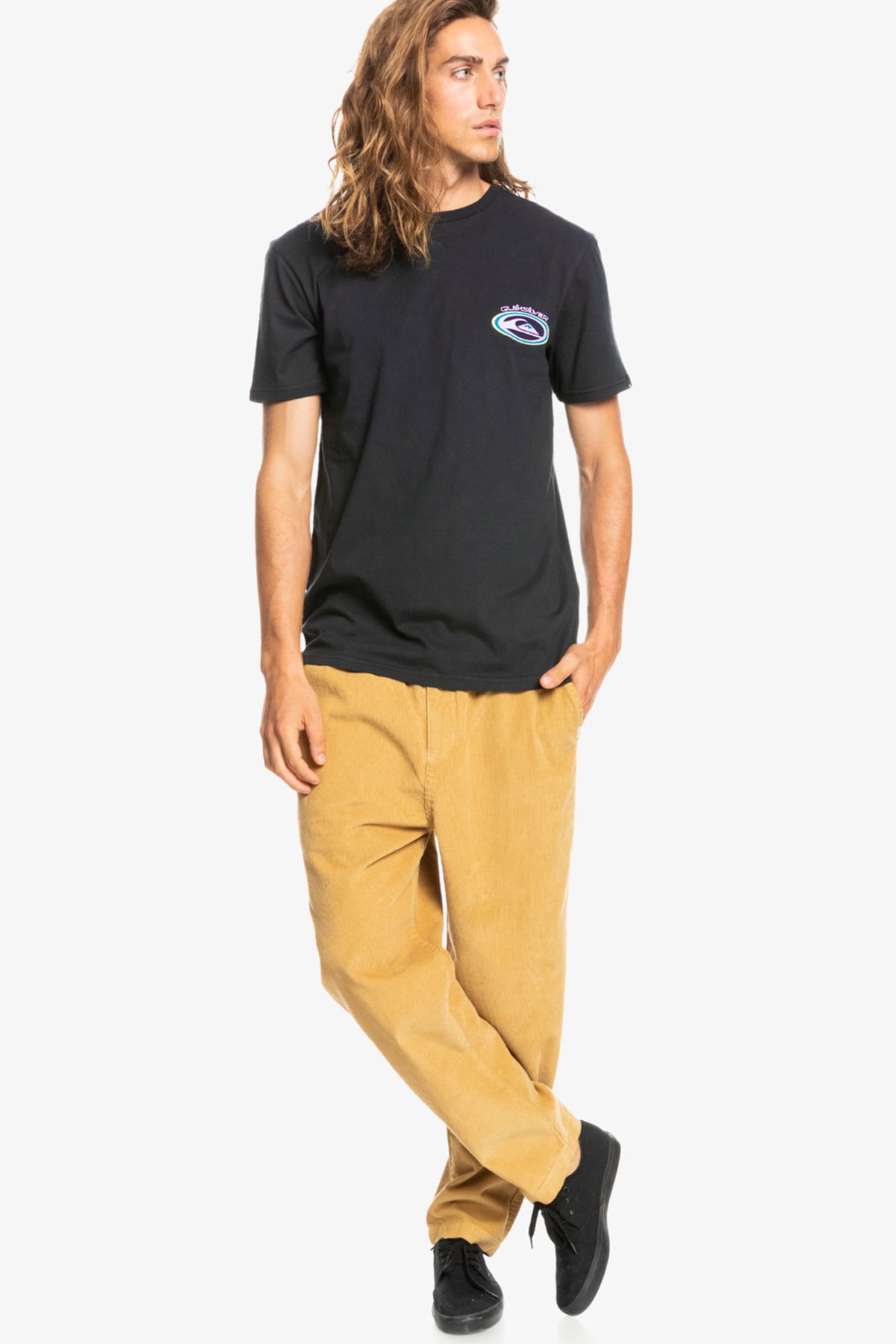 Quiksilver Temper Trap Erkek Tişört EQYZT06658 Siyah