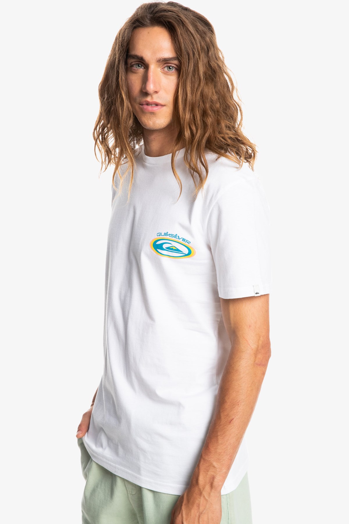 Quiksilver Temper Trap Erkek Tişört EQYZT06658 Beyaz