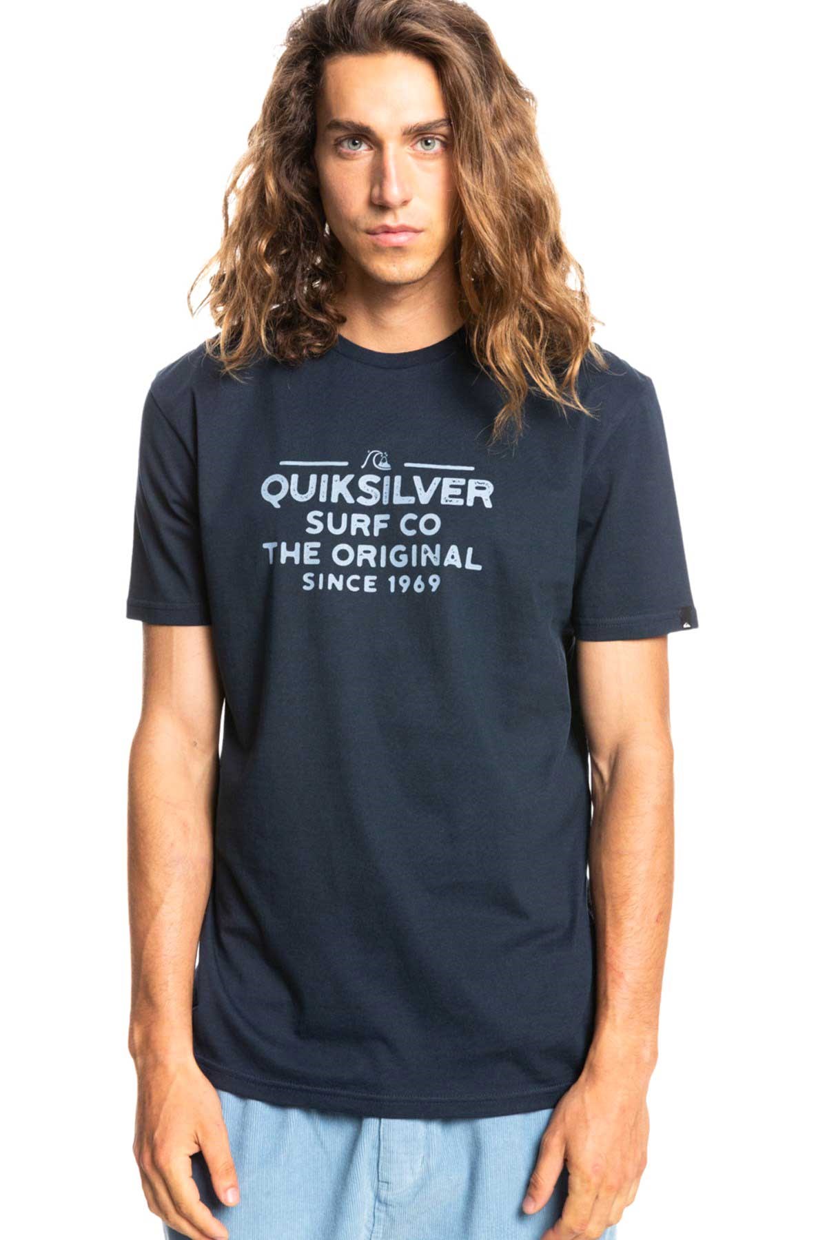 Quiksilver Feeding Line Erkek Tişört EQYZT06659 Lacivert