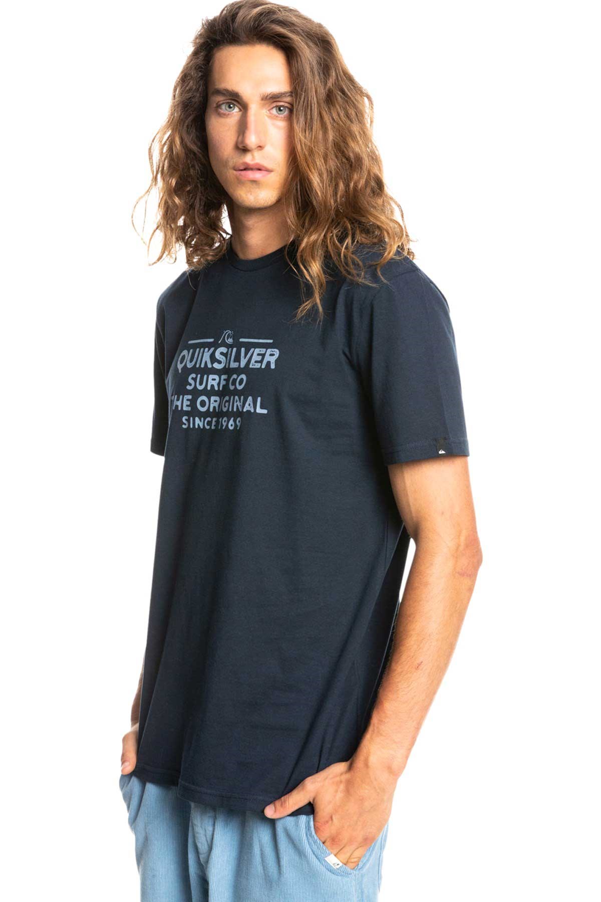 Quiksilver Feeding Line Erkek Tişört EQYZT06659 Lacivert