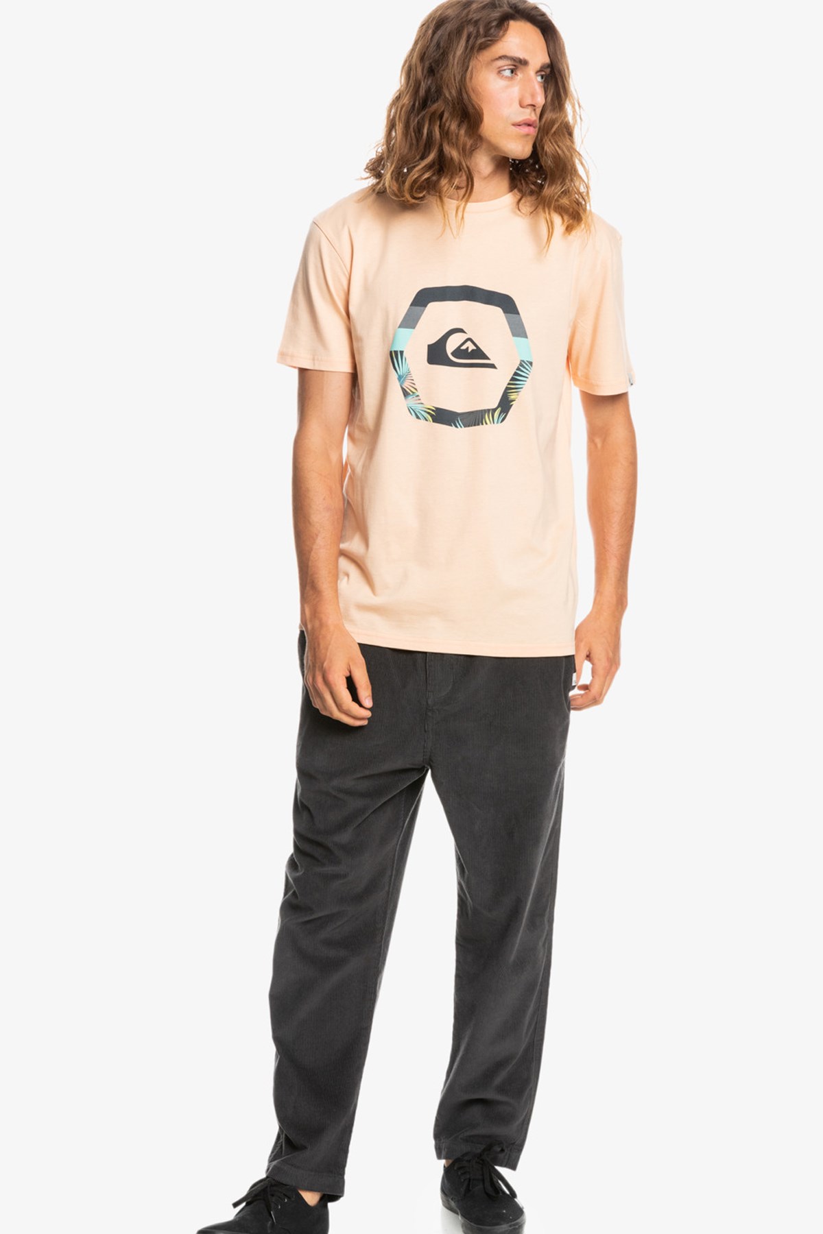Quiksilver Uprise Erkek Tişört EQYZT06663 Ekru