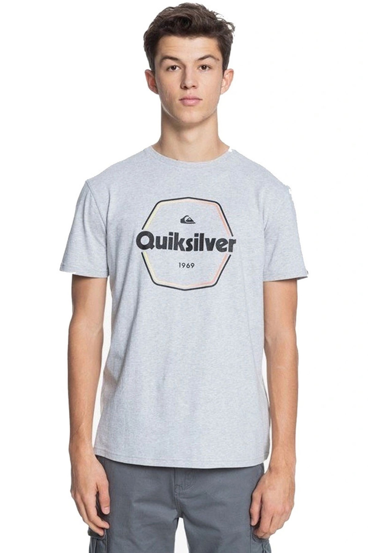 Quiksilver Let It Ride Erkek Tişört EQYZT06664 Gri