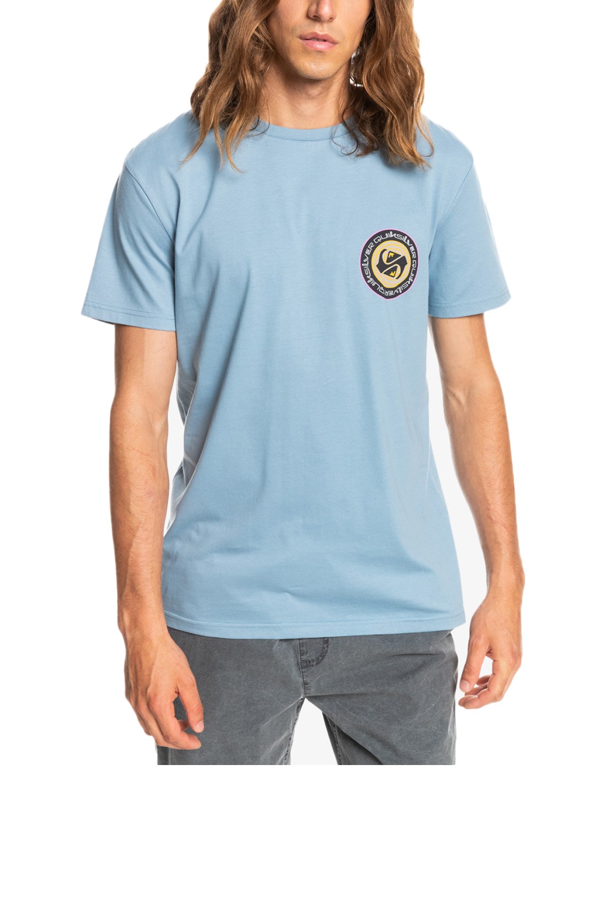 Quiksilver Circle Game Erkek Tişört EQYZT06665 Lacivert