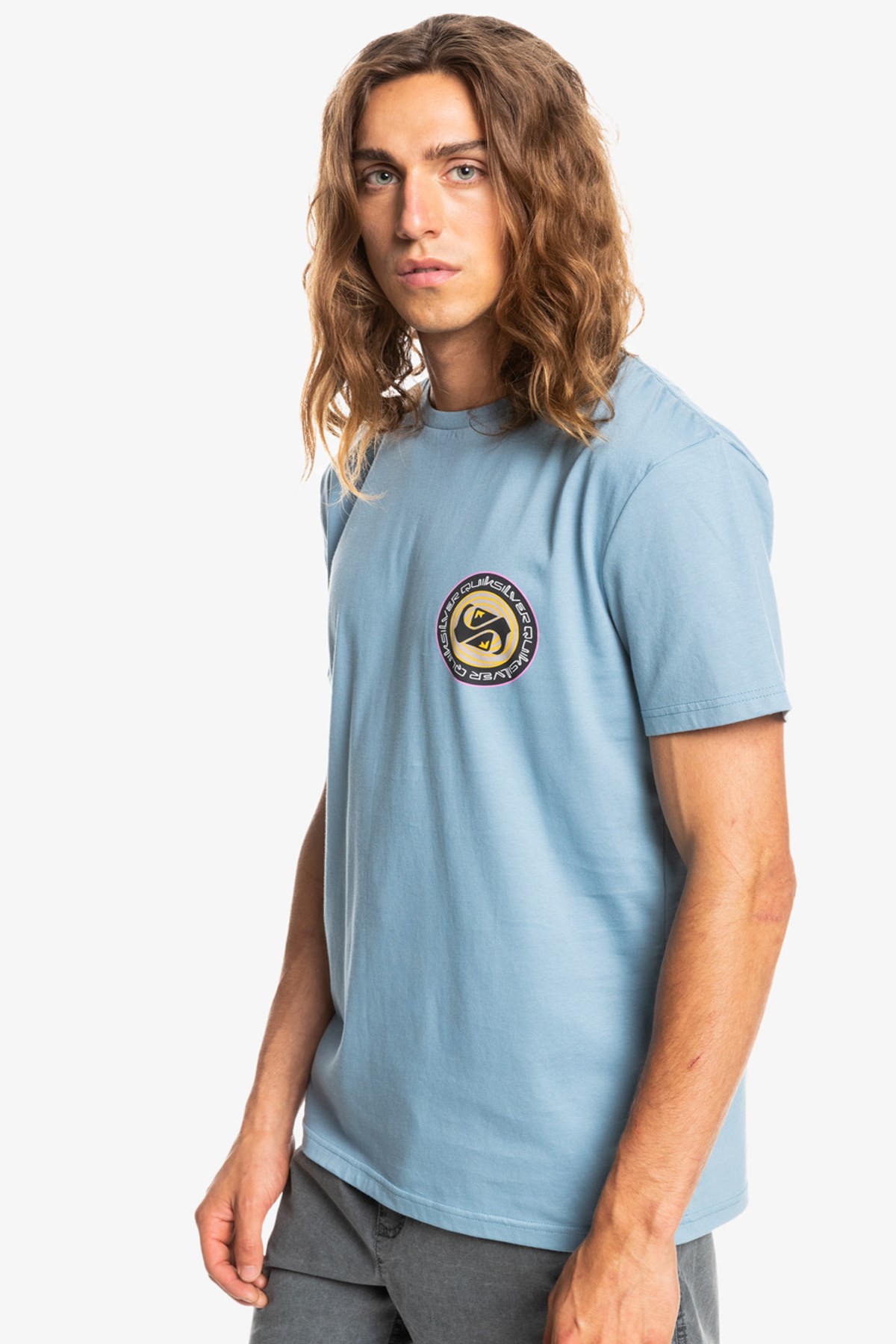 Quiksilver Circle Game Erkek Tişört EQYZT06665 Lacivert