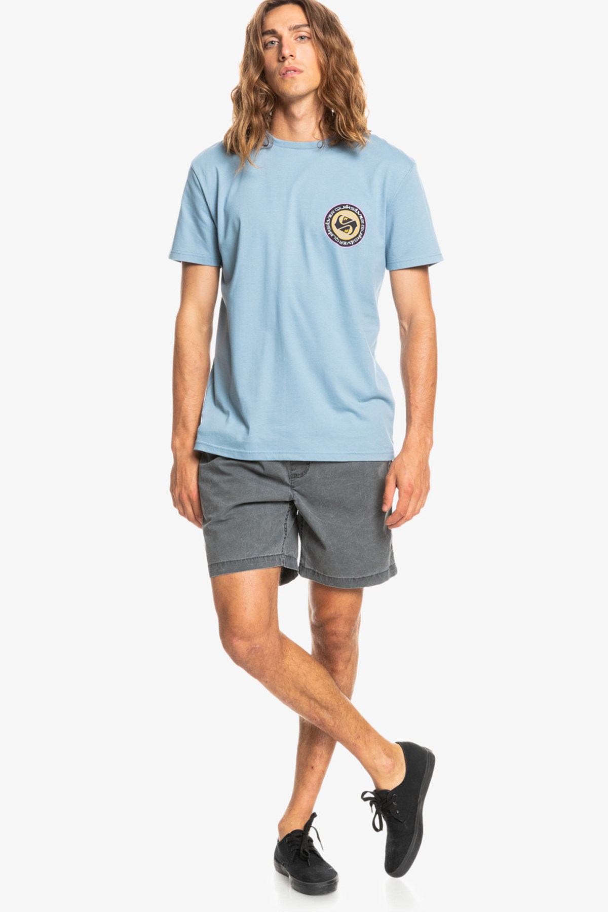 Quiksilver Circle Game Erkek Tişört EQYZT06665 Lacivert