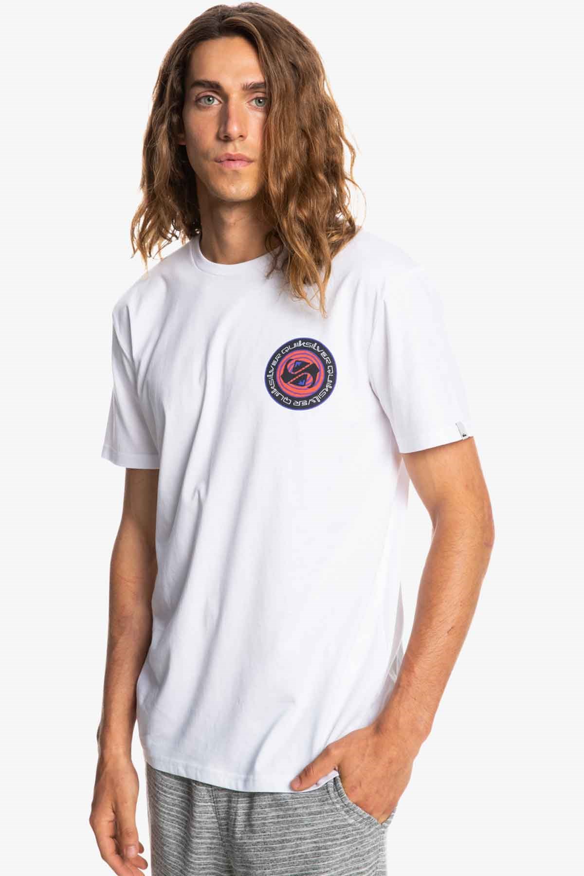 Quiksilver Circle Game Erkek Tişört EQYZT06665 Beyaz