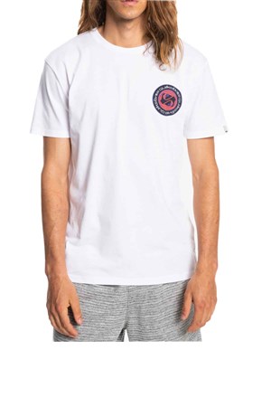 Quiksilver Circle Game Erkek Tişört EQYZT06665 Beyaz