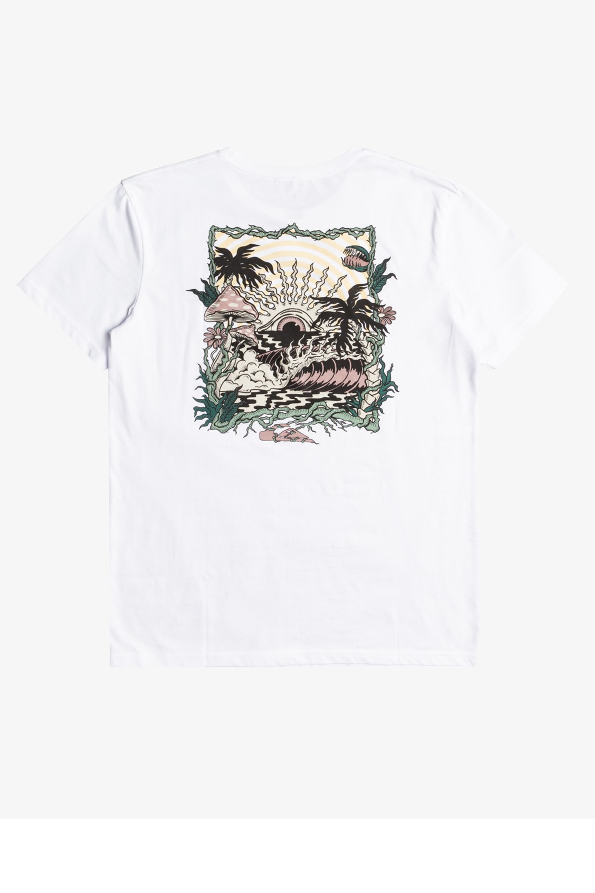 Quiksilver Wary Eye Erkek Tişört EQYZT06666 Beyaz