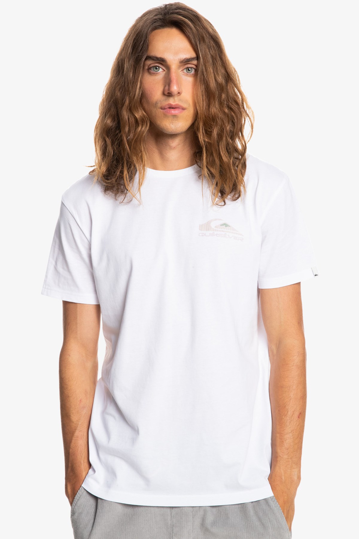 Quiksilver Wary Eye Erkek Tişört EQYZT06666 Beyaz