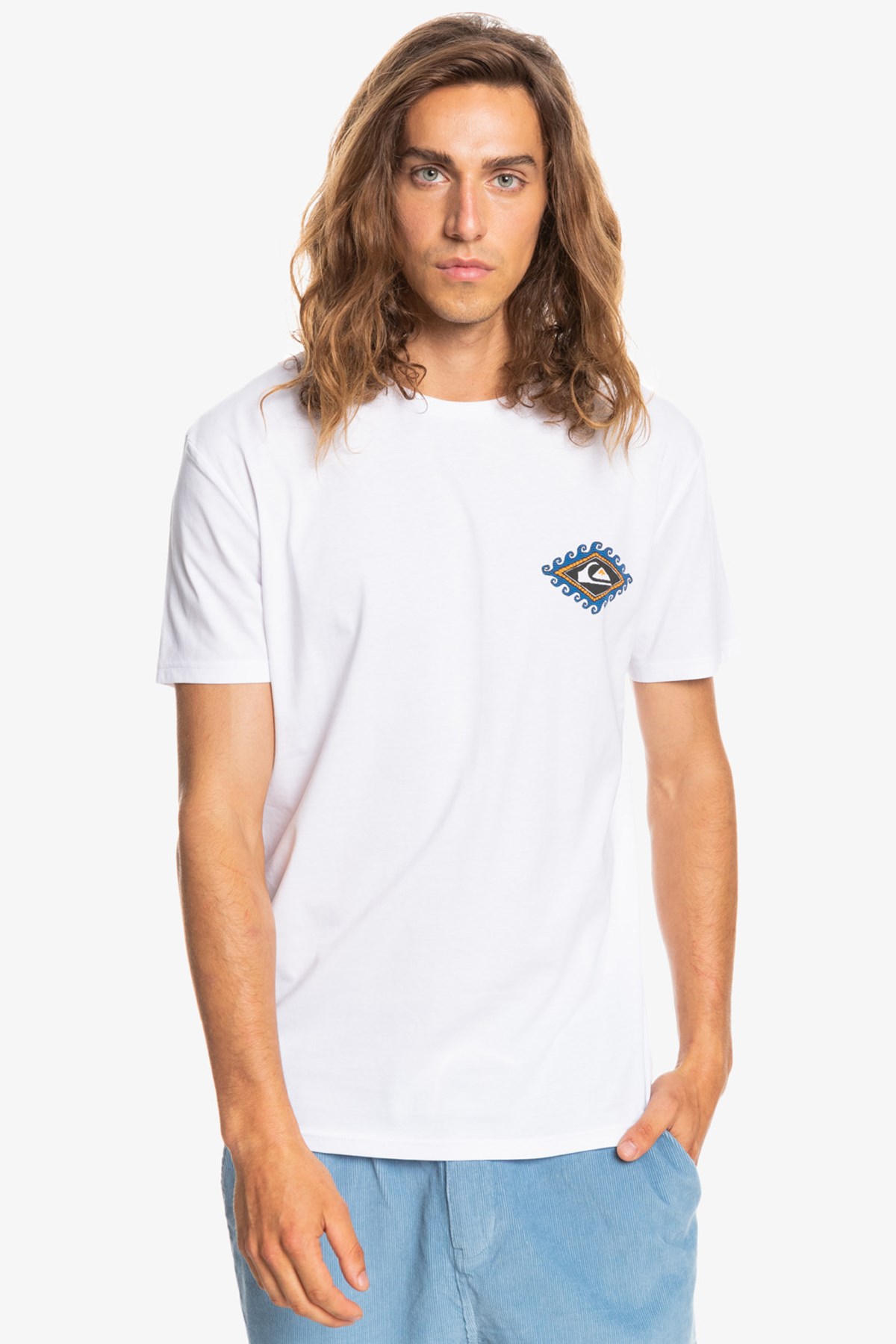 Quiksilver Mythic Limits Erkek Tişört EQYZT06667 Beyaz