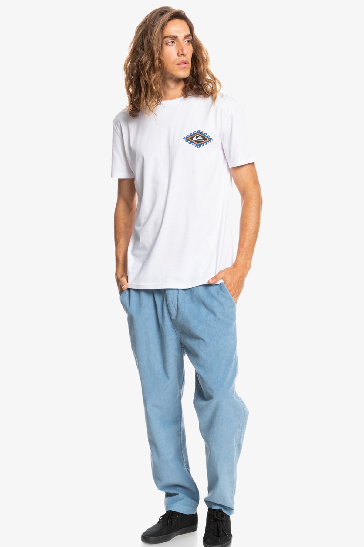 Quiksilver Mythic Limits Erkek Tişört EQYZT06667 Beyaz