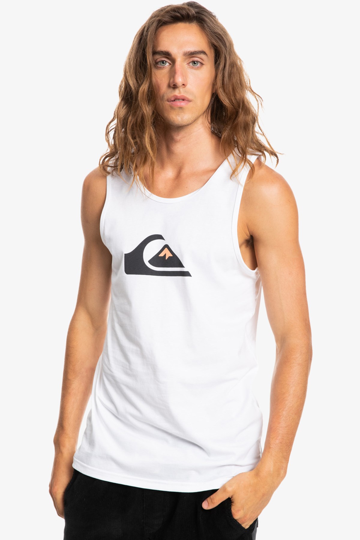 Quiksilver Comp Logo Erkek Atlet EQYZT06675 Beyaz