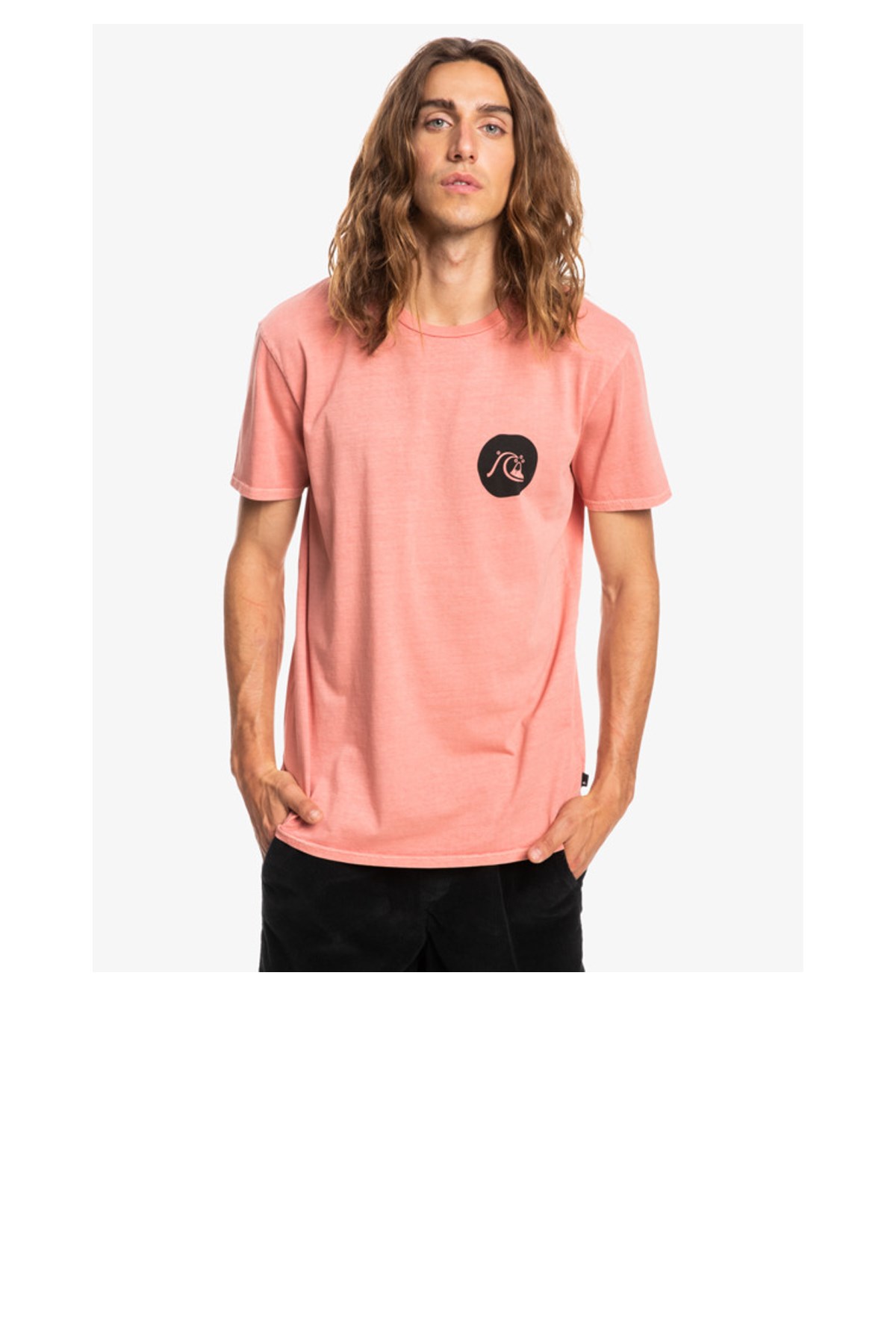 Quiksilver Be Still Ss Erkek Tişört EQYZT06685-MHW0 Pembe