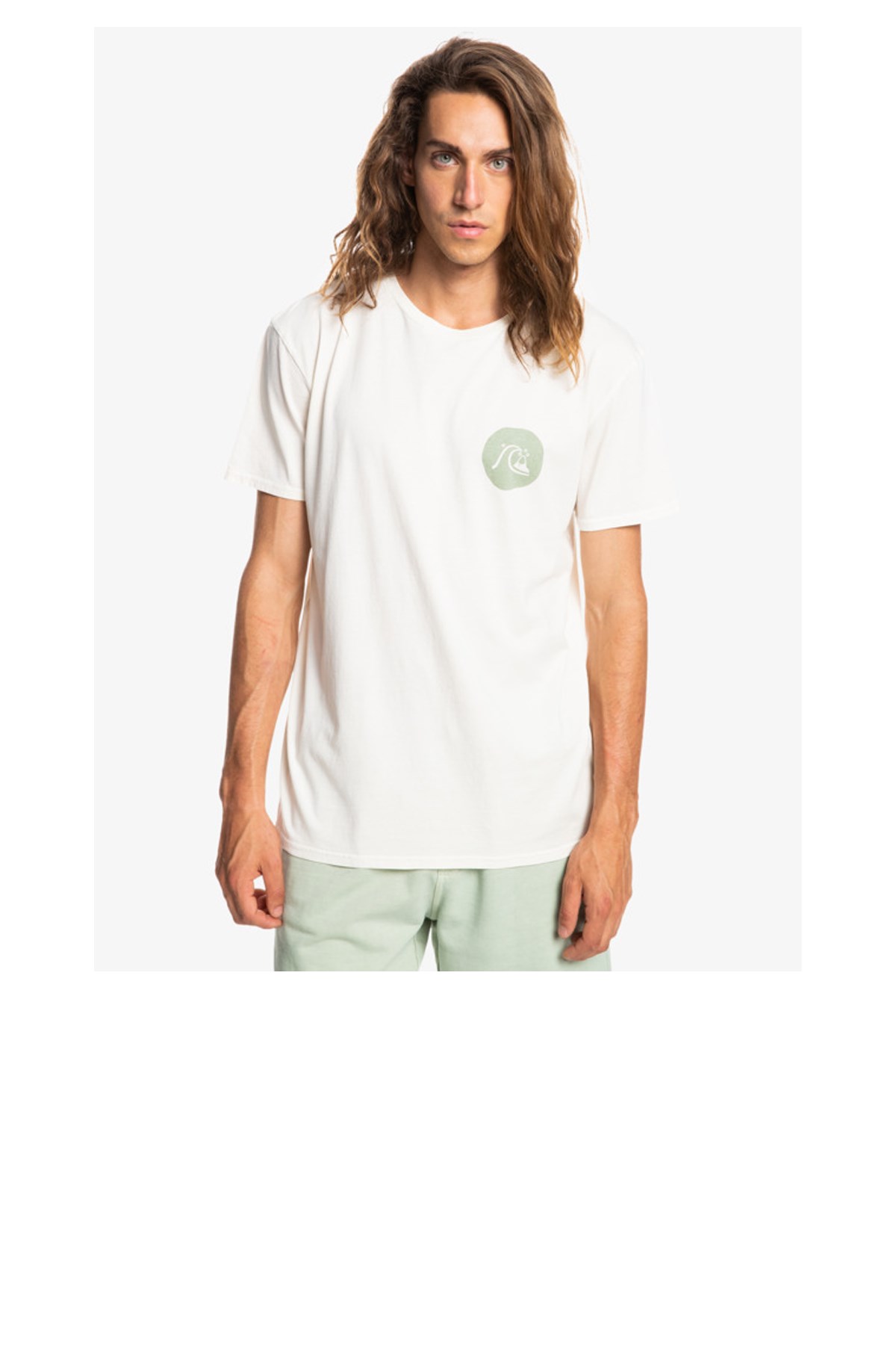 Quiksilver Be Still Ss Erkek Tişört EQYZT06685-WCL0 Ekru
