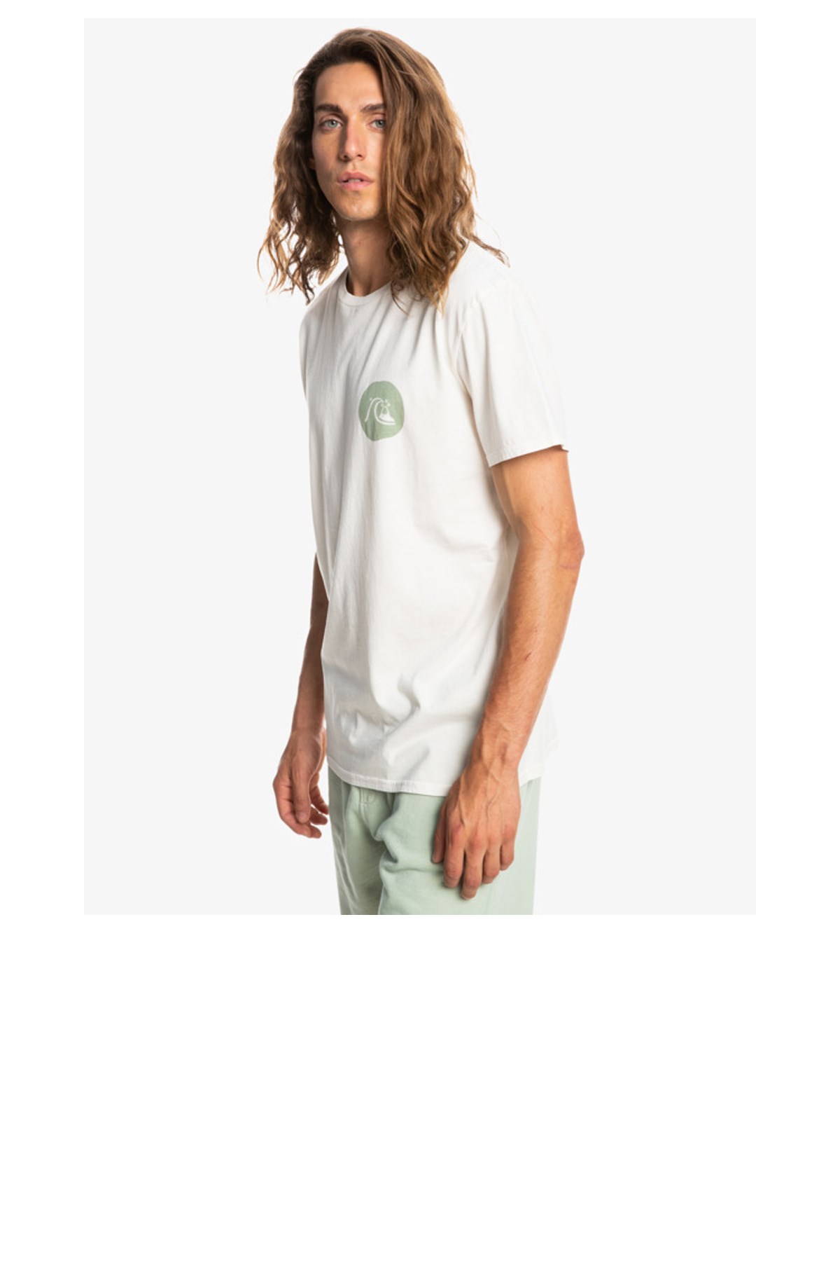 Quiksilver Be Still Ss Erkek Tişört EQYZT06685-WCL0 Ekru
