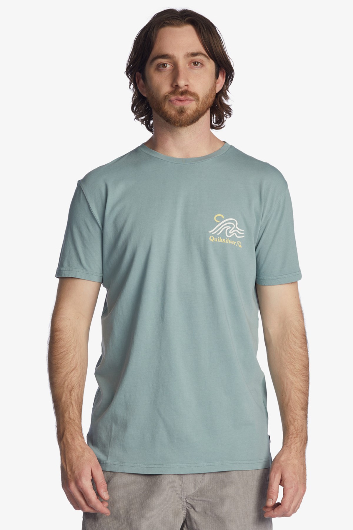 Quiksilver Slow Mover Erkek Tişört EQYZT06701 Yeşil