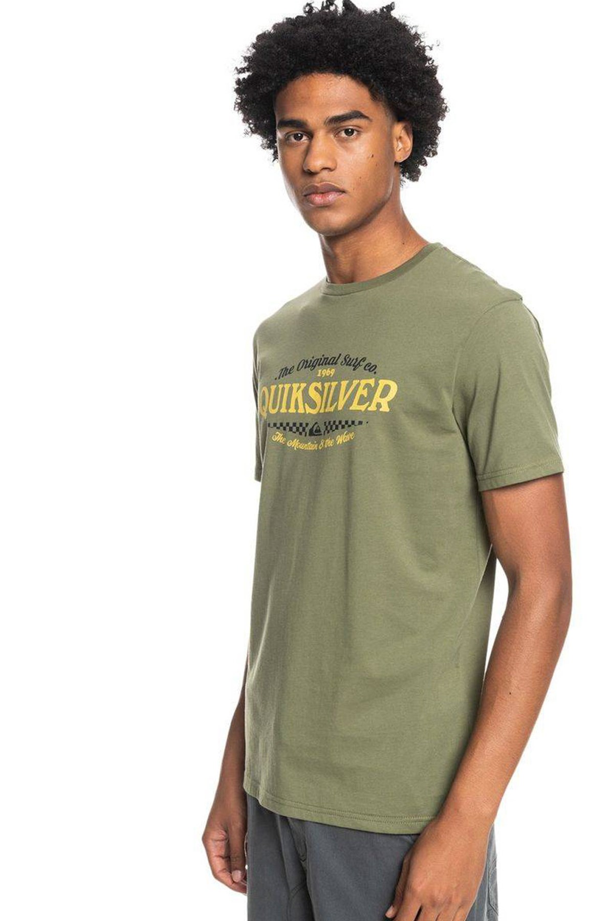 Quiksilver Border To Border Erkek Tişört EQYZT06709 Yeşil