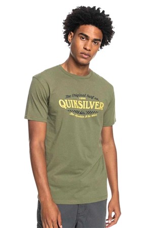 Quiksilver Check On It  Erkek Tişört EQYZT06710 Yeşil
