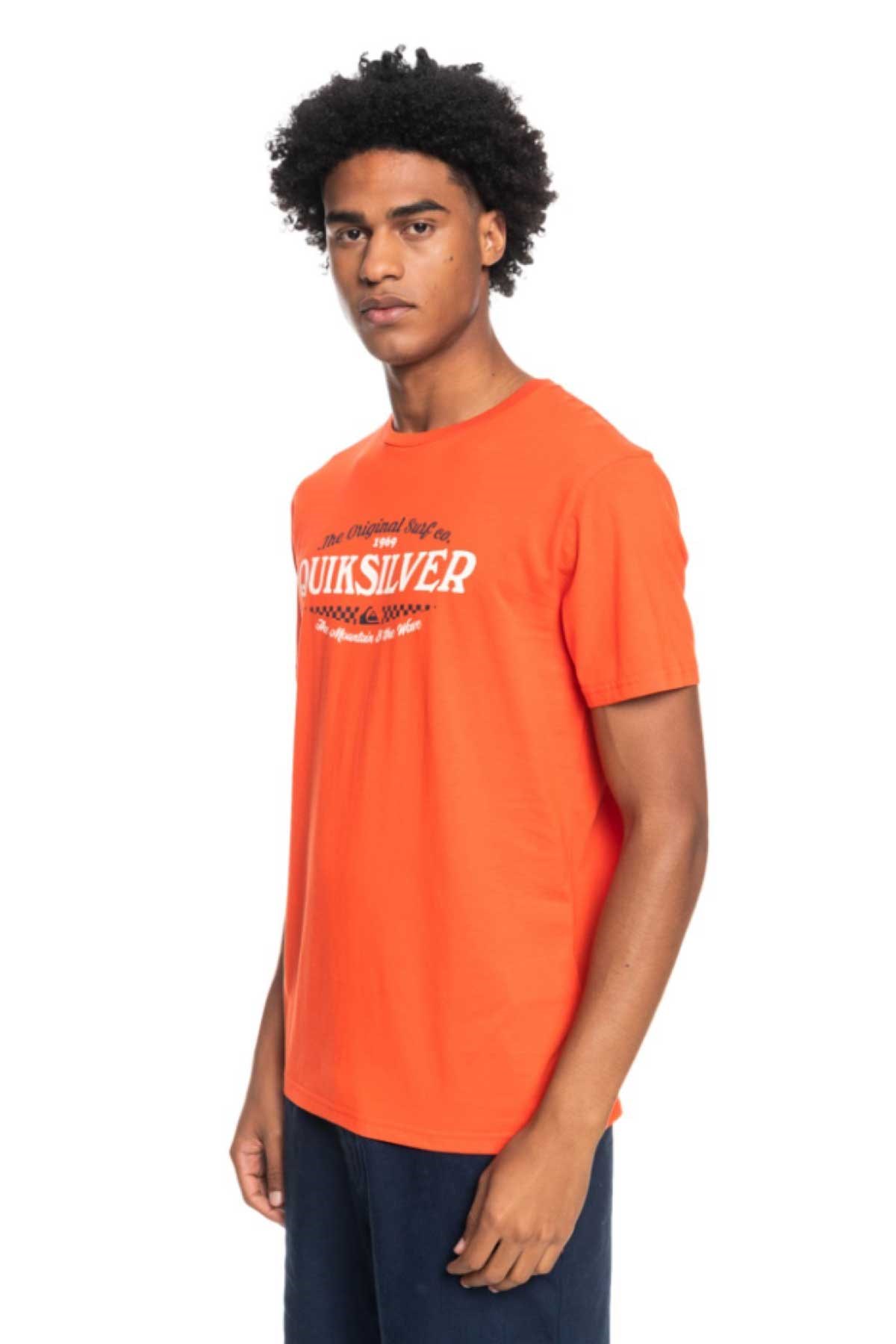 Quiksilver Check On It  Erkek Tişört EQYZT06710 Kırmızı