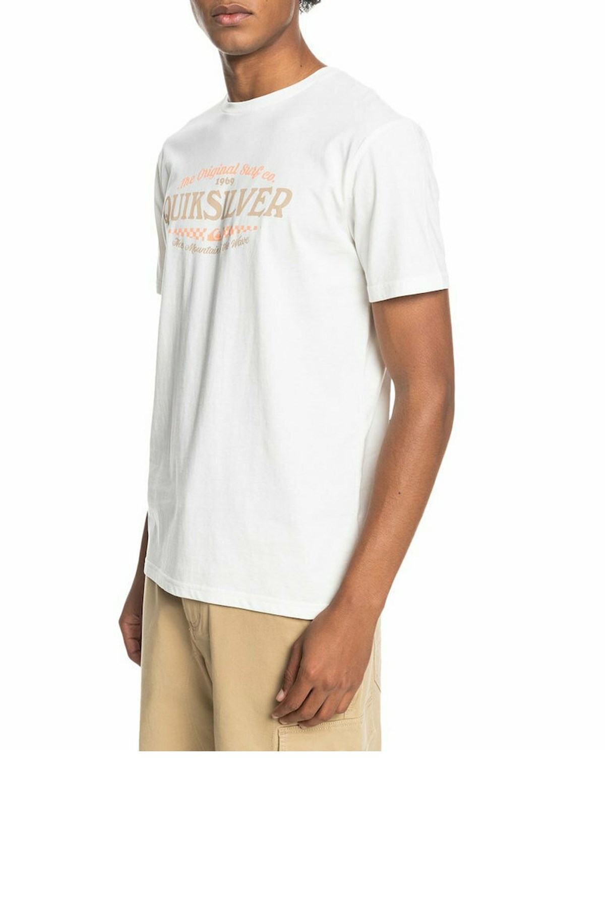 Quiksilver Check On It  Erkek Tişört EQYZT06710 Beyaz