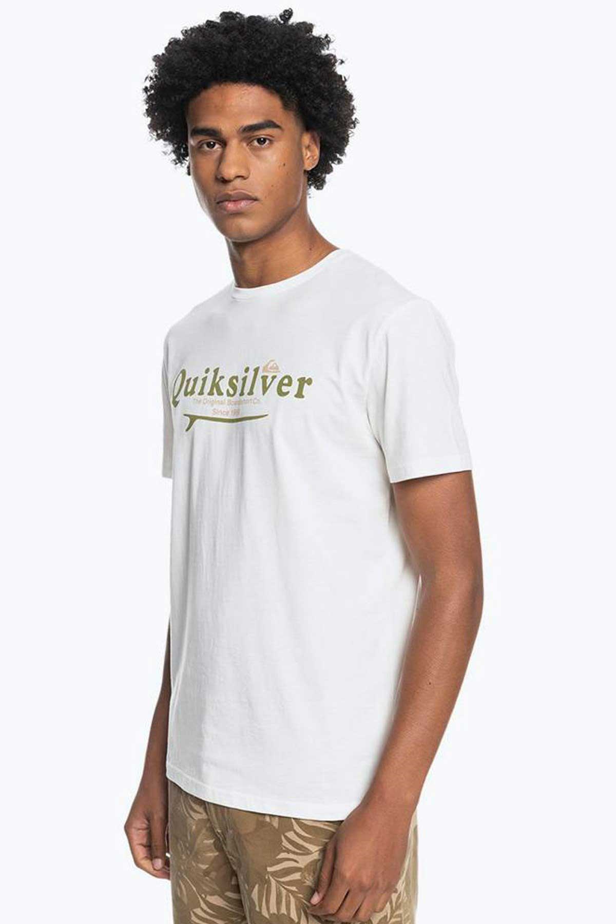Quiksilver Silver Lining Erkek Tişört EQYZT06711 Beyaz