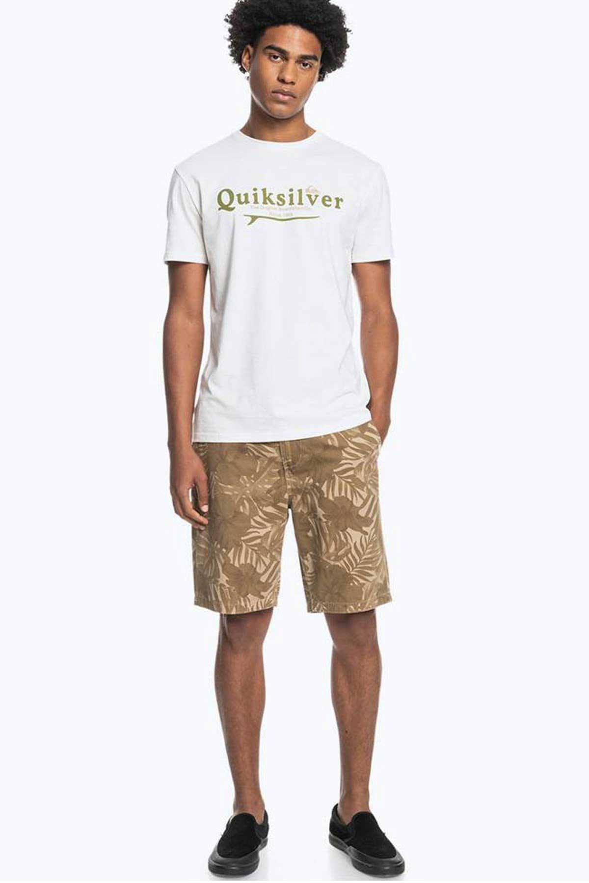 Quiksilver Silver Lining Erkek Tişört EQYZT06711 Beyaz