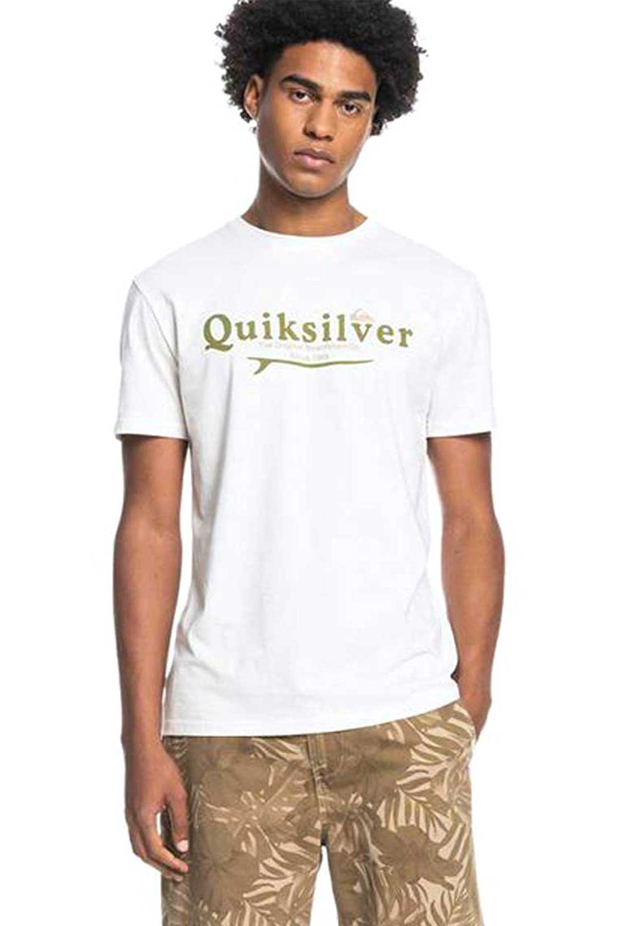Quiksilver Silver Lining Erkek Tişört EQYZT06711 Beyaz