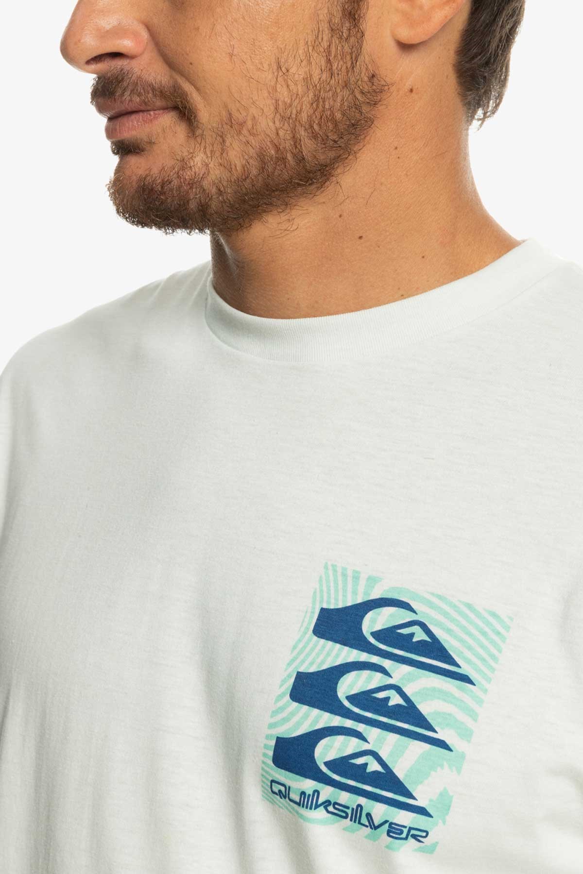 Quiksilver Warped Patterns Erkek Tişört EQYZT07205-WBK0 Beyaz