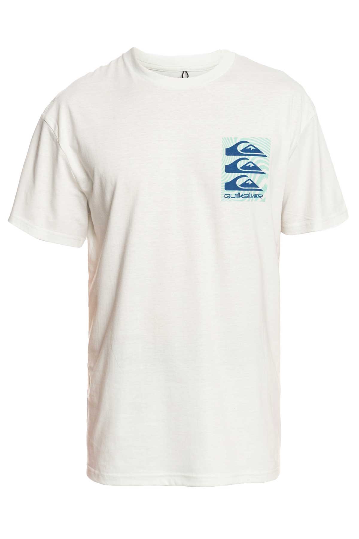 Quiksilver Warped Patterns Erkek Tişört EQYZT07205-WBK0 Beyaz