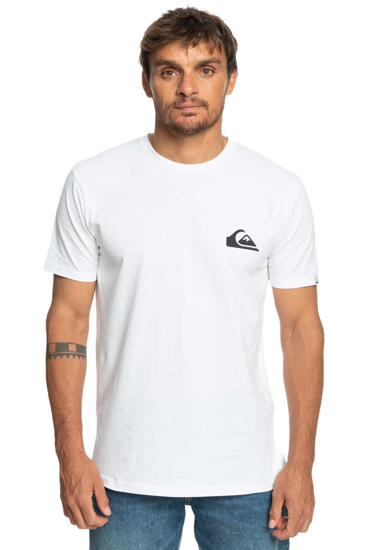 Quiksilver Mwminilogo Erkek Tişört EQYZT07215-WBB0 Beyaz