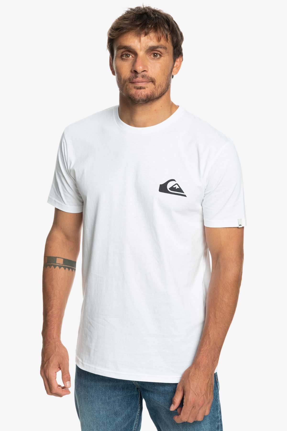 Quiksilver Mwminilogo Erkek Tişört EQYZT07215-WBB0 Beyaz