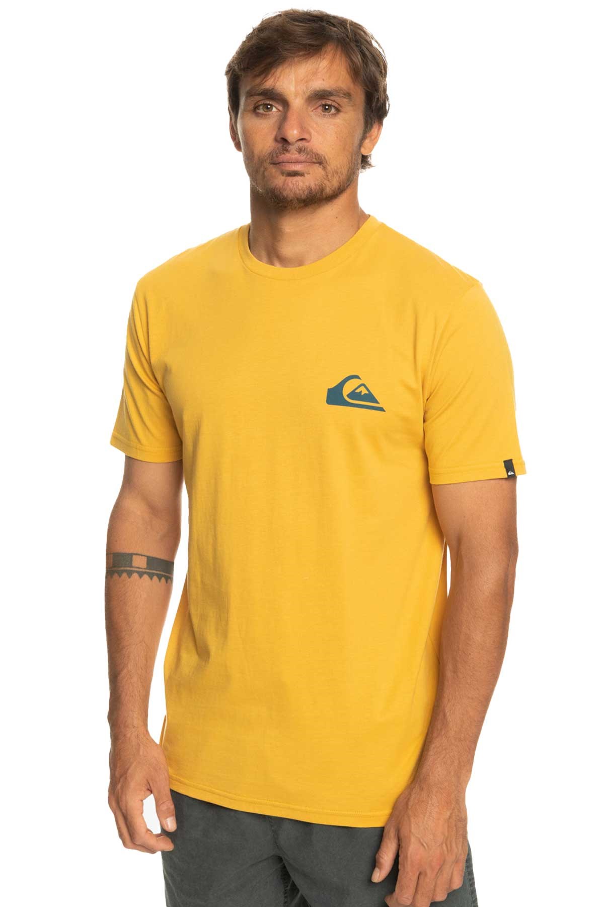 Quiksilver Mwminilogo Erkek Tişört EQYZT07215-YKD0 Sarı