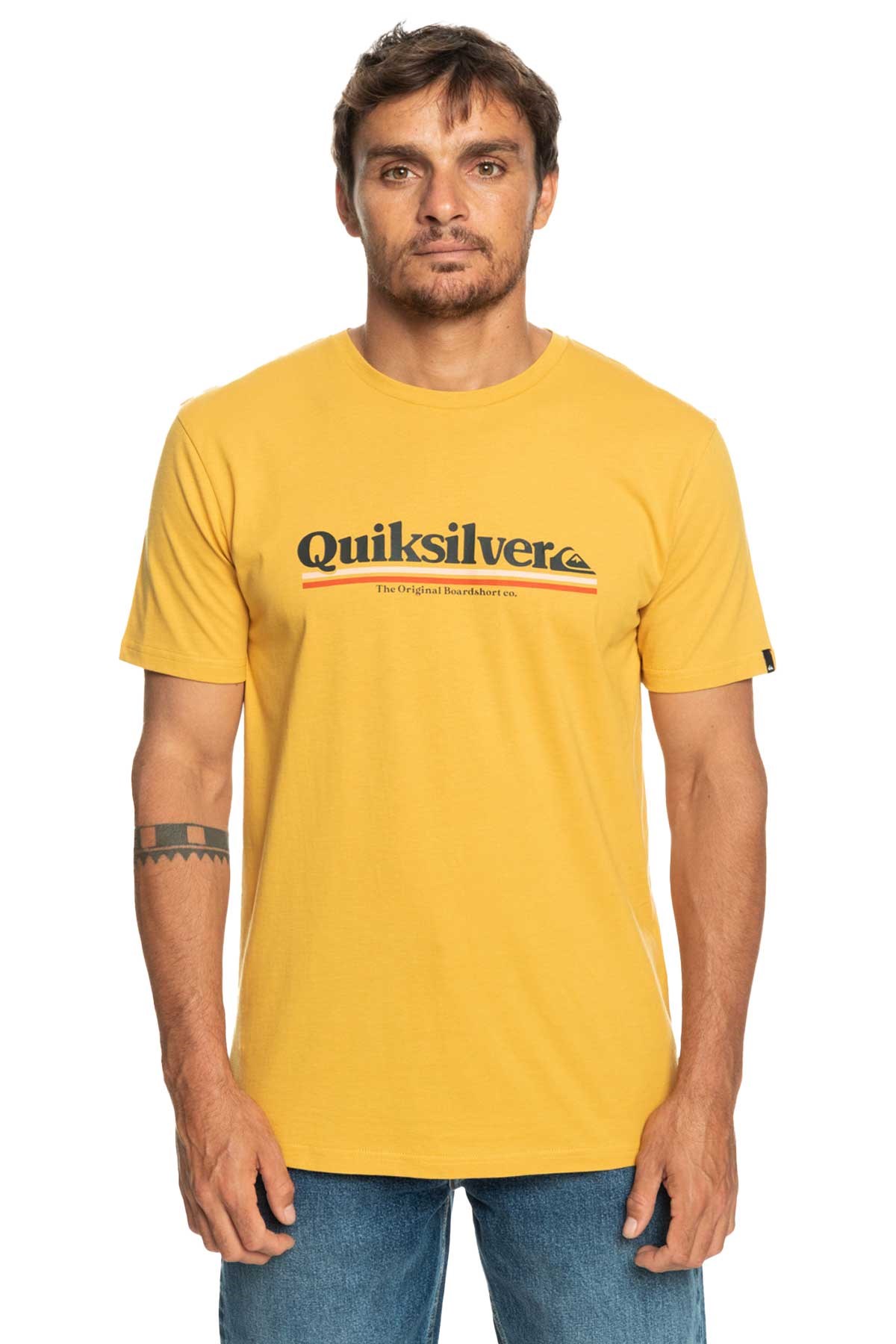 Quiksilver Betweenthelines Erkek Tişört EQYZT07216-YKD0 Sarı