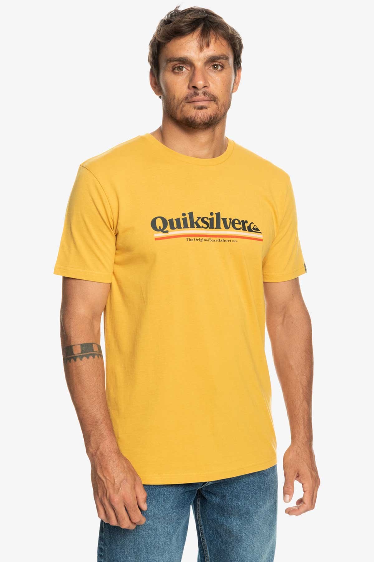 Quiksilver Betweenthelines Erkek Tişört EQYZT07216-YKD0 Sarı