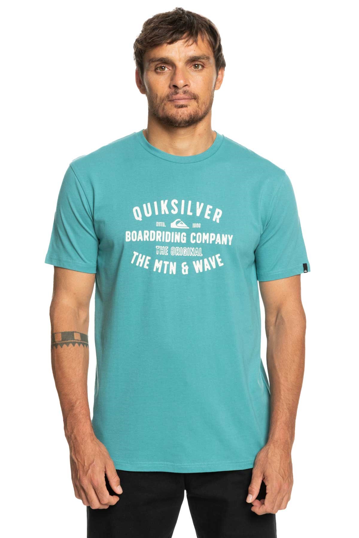 Quiksilver Qssurflockup Erkek Tişört EQYZT07218-BLZ0 Mavi
