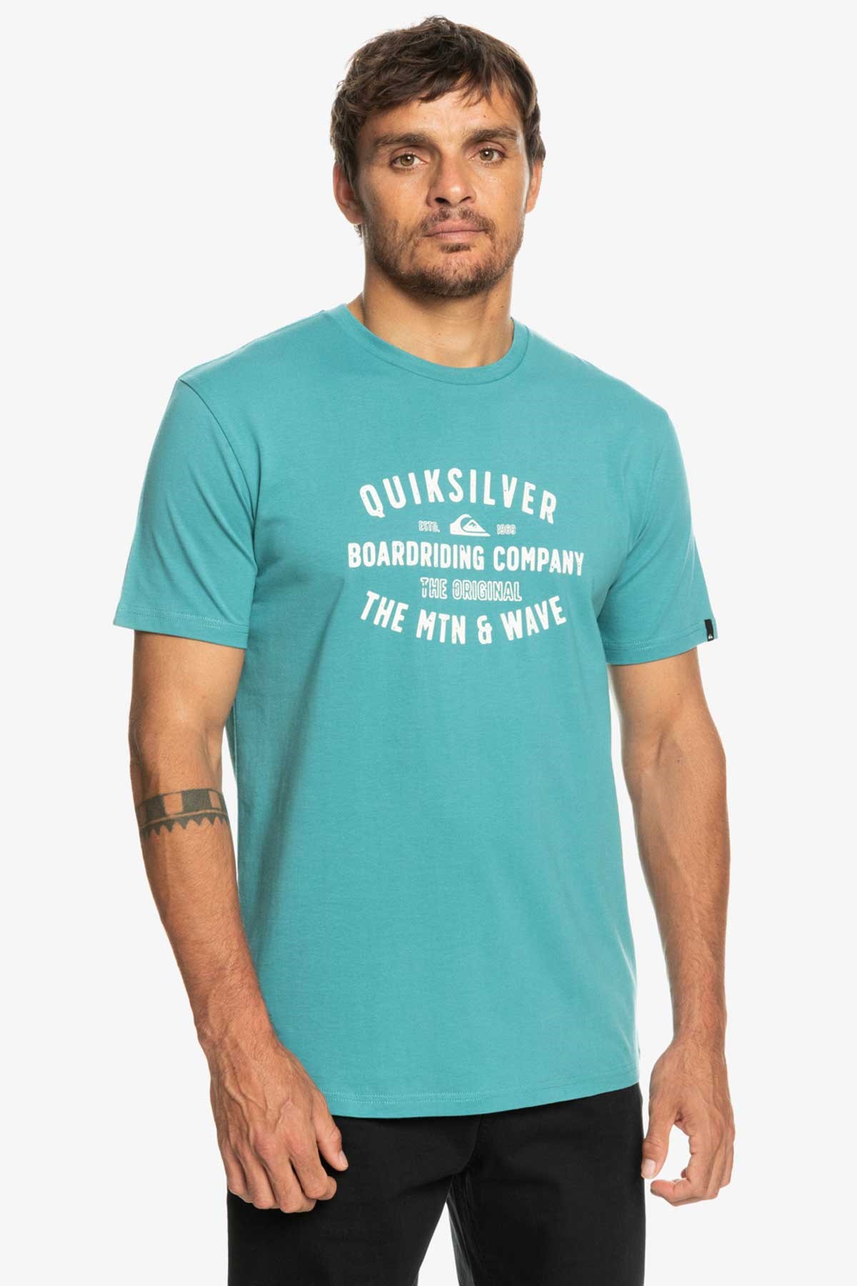 Quiksilver Qssurflockup Erkek Tişört EQYZT07218-BLZ0 Mavi