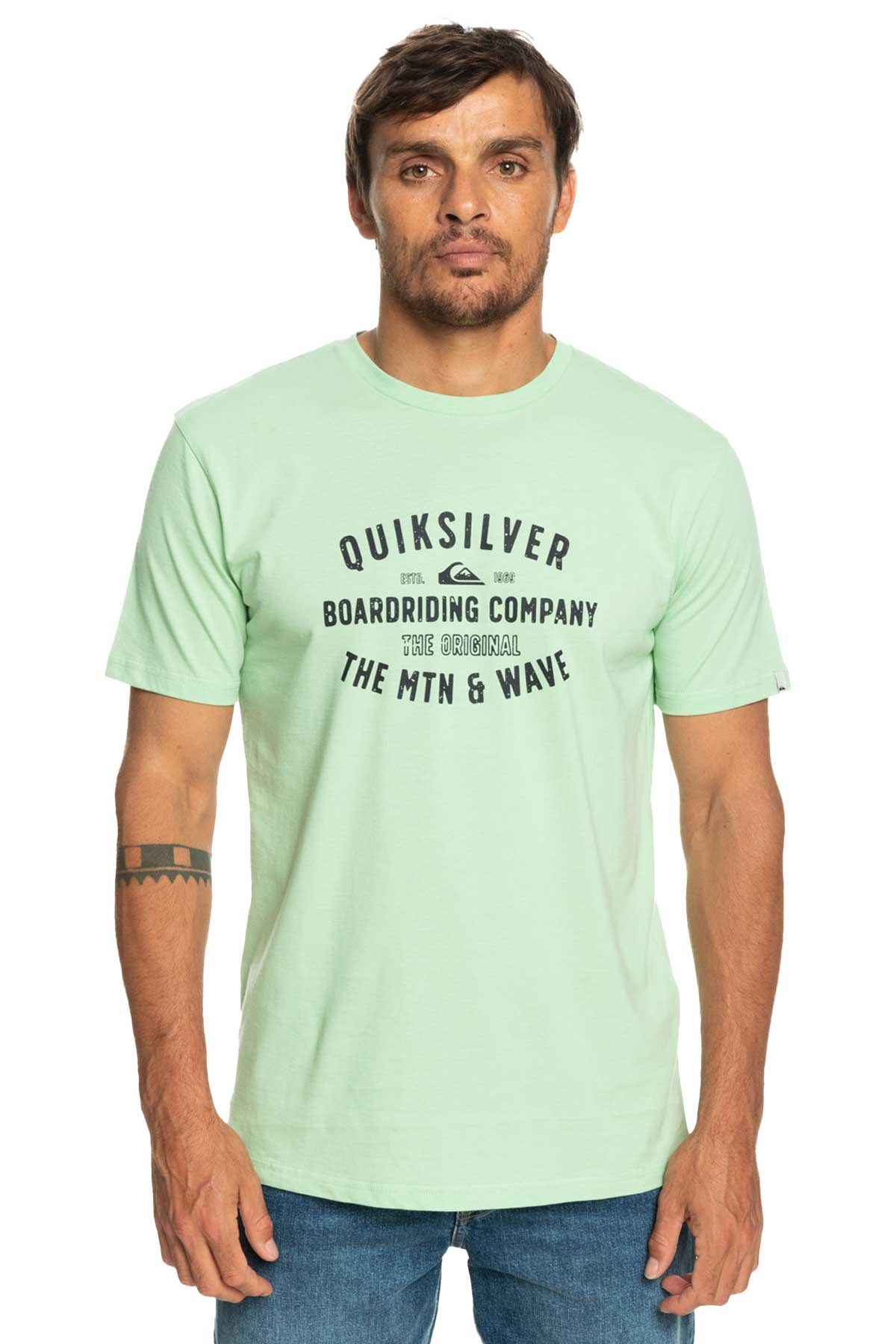 Quiksilver Qssurflockup Erkek Tişört EQYZT07218-GFE0 Yeşil
