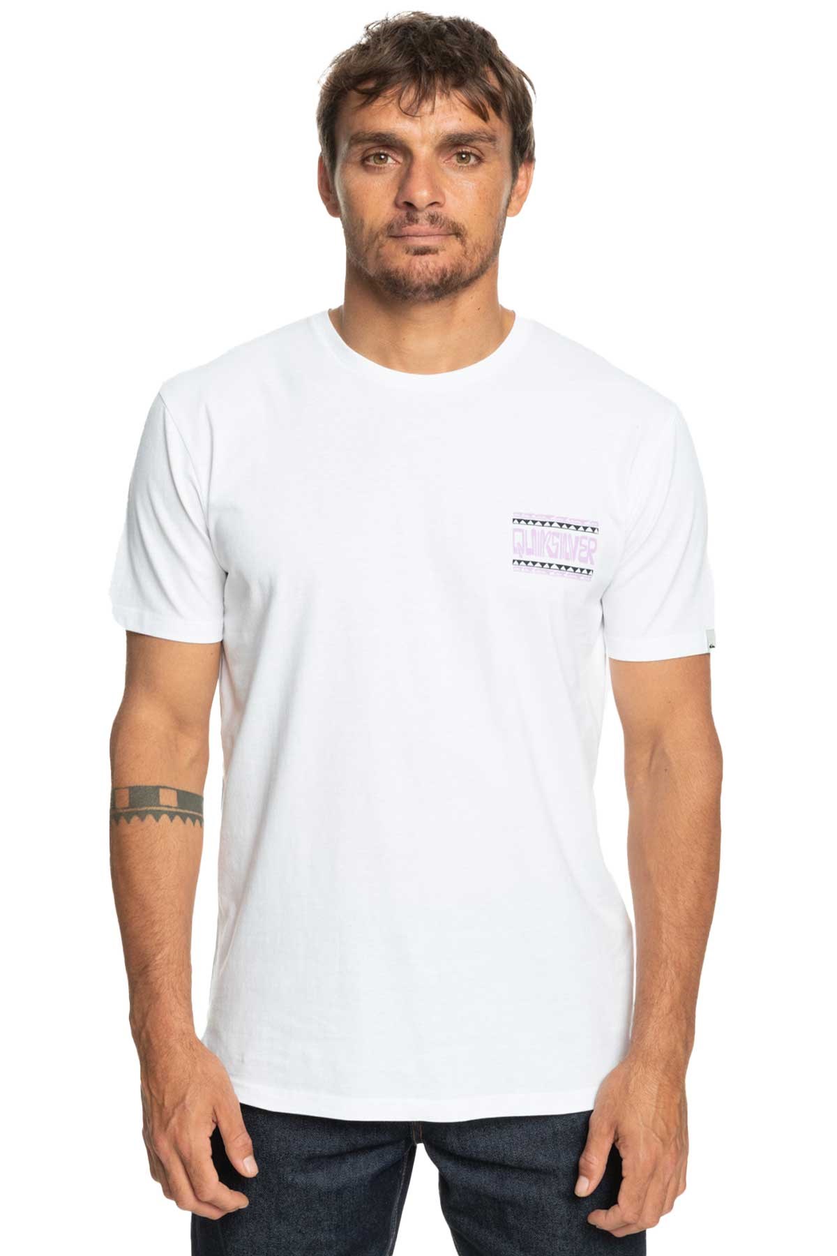 Quiksilver Warpedframes Erkek Tişört EQYZT07224-WBB0 Beyaz