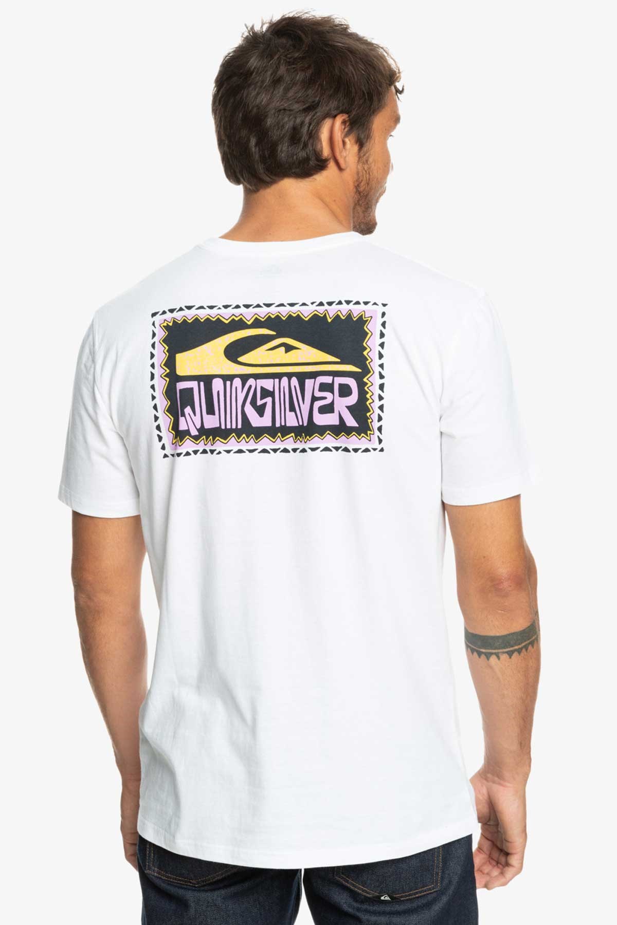 Quiksilver Warpedframes Erkek Tişört EQYZT07224-WBB0 Beyaz
