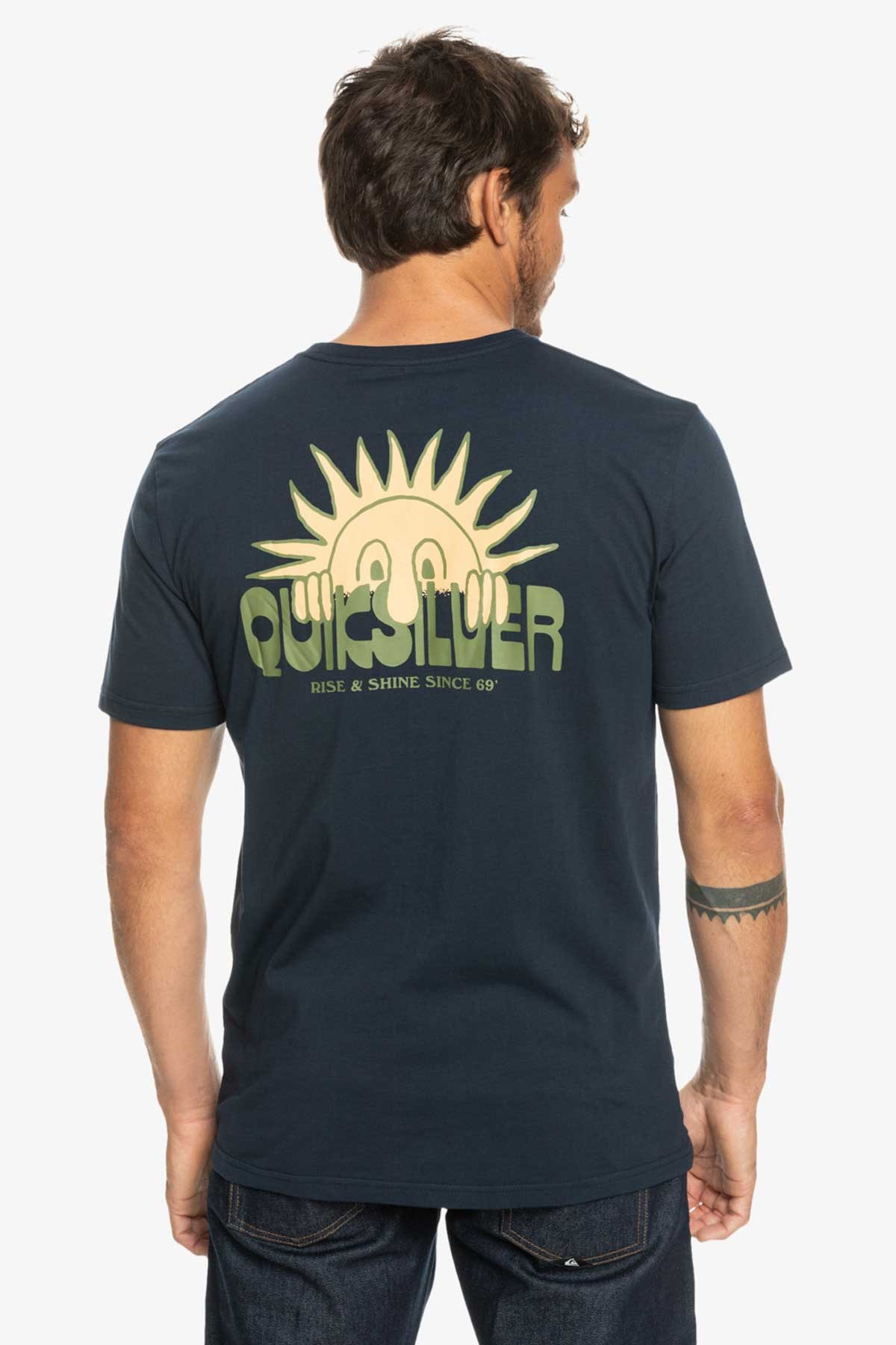 Quiksilver Riseshine Erkek Tişört EQYZT07225-BYJ0 Lacivert