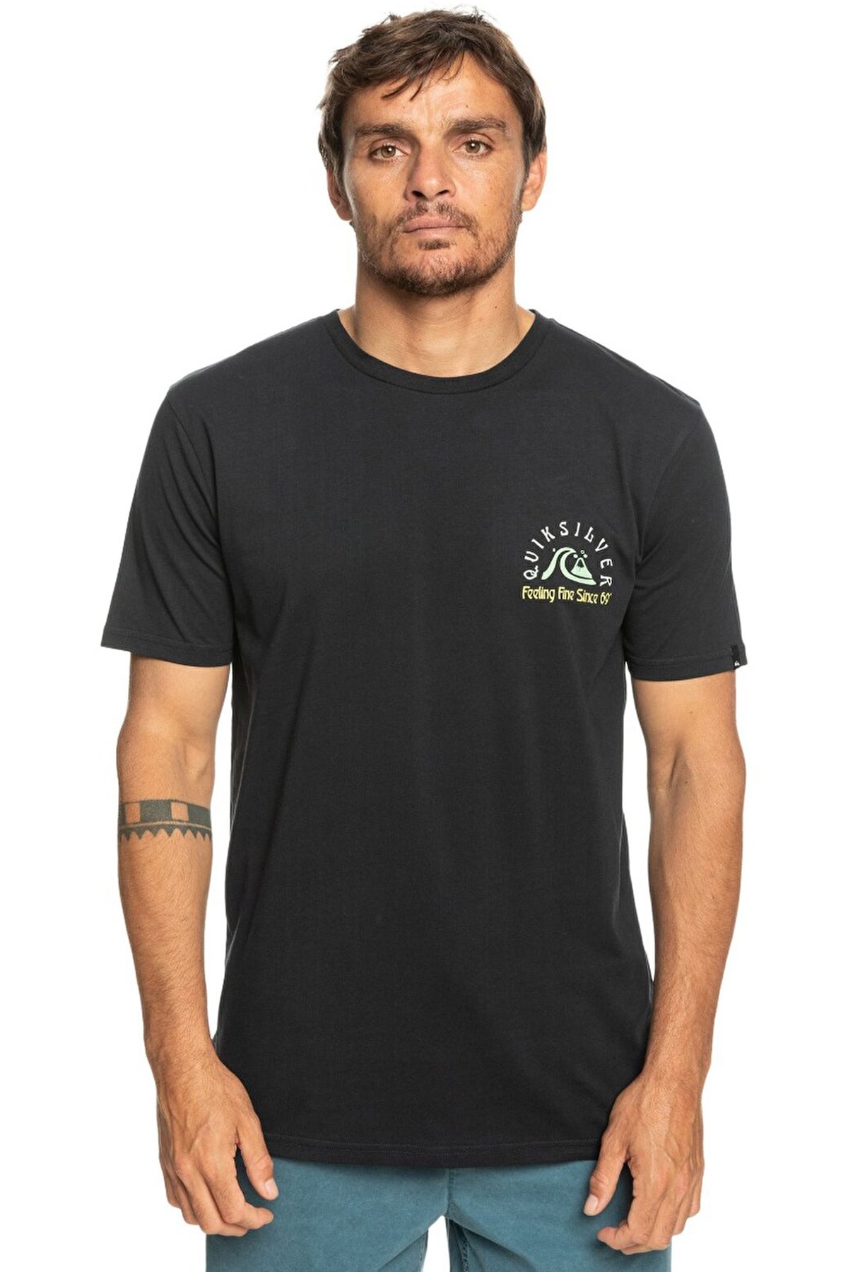 Quiksilver Original Erkek Tişört EQYZT07226-KVJ0 Antrasit